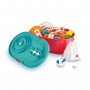 QUADRILLA stack TRACK BUCKET SET con 90 pezzi HAPE in legno e plastica CON BIGLIE IN VETRO età 4+ Hape - 2