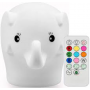 LAMPADA DA NOTTE in soft silicone ELEFANTE cambia colore NIGHTLIGHT simply for kids Simply for Kids - 3