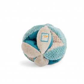 PALLA SENSORIALE morbida BLU colori tenui SOUS MON BAOBAB sonaglio MOULIN ROTY età 0 mesi + Moulin Roty - 1