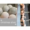 LUCI HAPPY LIGHTS CHRISTMAS SILVER NATALE fila 35 palline colorate in corda con lampadine