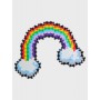 MINI BASIC plus plus PUZZLE BY NUMBER mosaico RAINBOW con 500 pezzi ARCOBALENO età 5+ Plusplus - 3