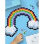 MINI BASIC plus plus PUZZLE BY NUMBER mosaico RAINBOW con 500 pezzi ARCOBALENO età 5+ Plusplus - 5