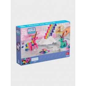 MINI BASIC plus plus LEARN TO BUILD unicorns UNICORNO con 275 pezzi CON BASE età 5+ Plusplus - 1