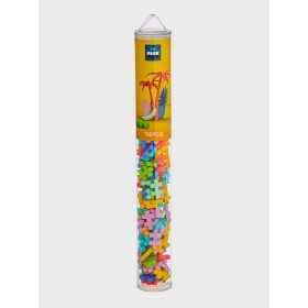 TUBO da 100 pezzi MINI BASIC plus plus TROPICAL tropicale COSTRUZIONI età 5+ Plusplus - 1