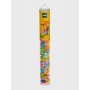 TUBO da 100 pezzi MINI BASIC plus plus TROPICAL tropicale COSTRUZIONI età 5+ Plusplus - 1