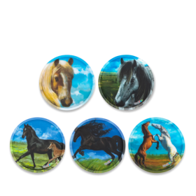 SET DI KLETTIES per il tuo zaino CAVALLI ergobag HORSES patelle intercambiabili 5 PEZZI Ergobag - 1