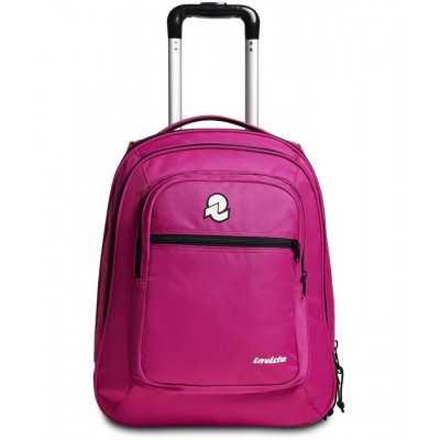 TROLLEY BUMP PLAIN invicta TINTA UNITA seven ROSA da 37 litri 3 IN 1 zaino scuola Invicta - 1