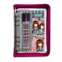 ORGANIZER CON STATIONERY SET astuccio trasparente GORJUSS santoro FIREWORKS viola 1137GJ03 taccuino CANCELLERIA Gorjuss - 2