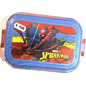 PORTAMERENDA per alimenti SPIDERMAN uomo ragno BOY seven MARVEL SEVEN - 1