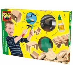 Atelier di minuteria FALEGNAMERIA IN LEGNO Ses Creative età 5+ Woodwork set
