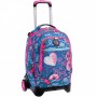 TROLLEY 2 RUOTE seven YUB da 34 litri HAYRIDE scuola 2WD zaino FANTASIA BLU SEVEN - 1
