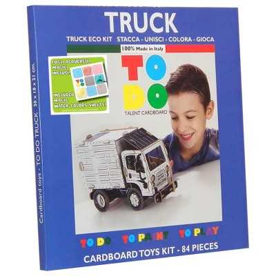 TRUCK To Do CAMION in cartone DA MONTARE e colorare 84 PEZZI kit 100% MADE IN ITALY 5+ TO DO - 1