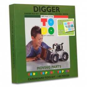 DIGGER To Do RUSPA in cartone DA MONTARE e colorare 135 PEZZI kit 100% MADE IN ITALY 6+ TO DO - 1