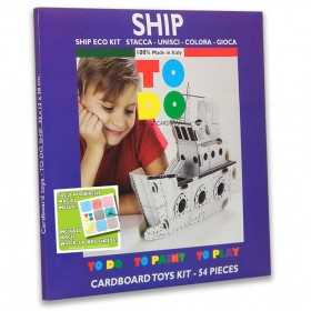 SHIP To Do NAVE in cartone DA MONTARE e colorare 54 PEZZI kit 100% MADE IN ITALY 4+ TO DO - 1