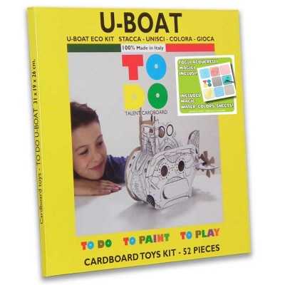 U-BOAT To Do SOTTOMARINO in cartone DA MONTARE e colorare 52 PEZZI kit 100% MADE IN ITALY 4+ TO DO - 1