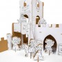 MY FAB CASTLE kit TO DO in cartone DA MONTARE e colorare 96 PEZZI made in italy TO DO - 6