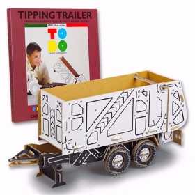 TIPPING TRAILER kit TO DO in cartone DA MONTARE e colorare 85 PEZZI made in italy TO DO - 1