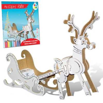 RENNA RUDY todo MY ECOLOVE kit TO DO in cartone DA MONTARE e colorare 22 PEZZI made in italy TO DO - 1