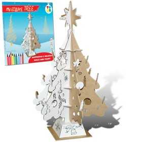 ALBERO DI NATALE todo MY ECOLOVE kit TO DO in cartone DA MONTARE e colorare 56 PEZZI made in italy TO DO - 1
