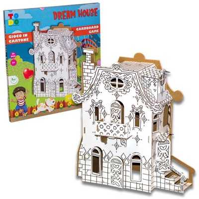 DREAM HOUSE casa TO DO kit TODO in cartone DA MONTARE e colorare 34 PEZZI made in italy TO DO - 1