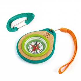 SET CON BUSSOLA campeggiatore NATURE FUN gioco HAPE E5575 età 4+