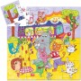 PUZZLE gioco BUS ARCOBALENO con 16 pezzi grandi DJECO scatola sagomata DJ07272 età 3+ Djeco - 2