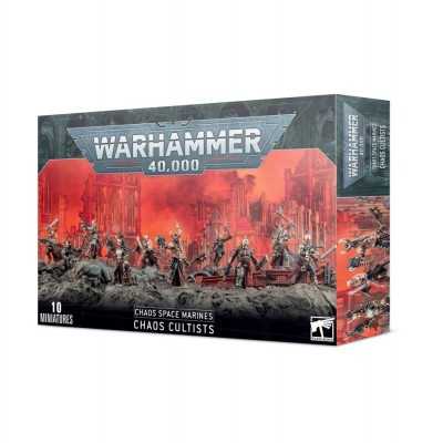 CHAOS CULTISTS chaos space marines GAMES WORKSHOP warhammer 40k CULTISTI DEL CAOS set di 10 miniature CITADEL età 12+ Games Work