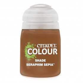 Seraphim Sepia Citadel colore Wash Citadel Shade 18 ml Warhammer lavatura Games Workshop - 1