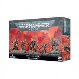 CHAOS SPACE MARINES set di 5 miniature POSSESSED warhammer 40k CITADEL età 12+