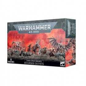 ACCURSED CULTISTS set di 8 miniature CHAOS SPACE MARINES warhammer 40k CITADEL età 12+
