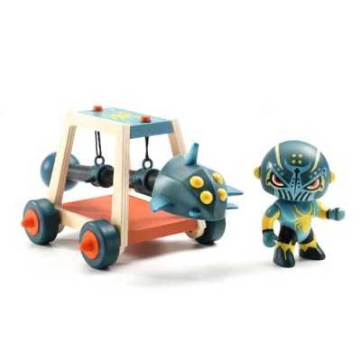 SPIDER ATTAK action figure E ARMA IN LEGNO arty toys DJECO cavalieri DJ06750 età 4+ Djeco - 1