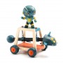 SPIDER ATTAK action figure E ARMA IN LEGNO arty toys DJECO cavalieri DJ06750 età 4+ Djeco - 2