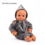 ABITI GRIGIO completo per bambole PERLA pomea collection DJECO età 18 mesi + Djeco - 2