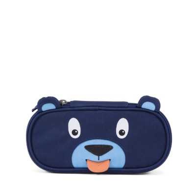 ASTUCCIO ovale PENCIL CASE affenzahn ORSO blu SCUOLA materiale riciclato AFFENZAHN - 1