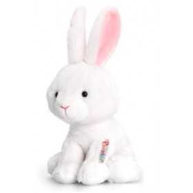PELUCHE CONIGLIO BIANCO alto 14 cm KEEL TOYS morbido PUPAZZO pippins Keel Toys - 1