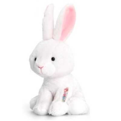 PELUCHE CONIGLIO BIANCO alto 14 cm KEEL TOYS morbido PUPAZZO pippins Keel Toys - 1