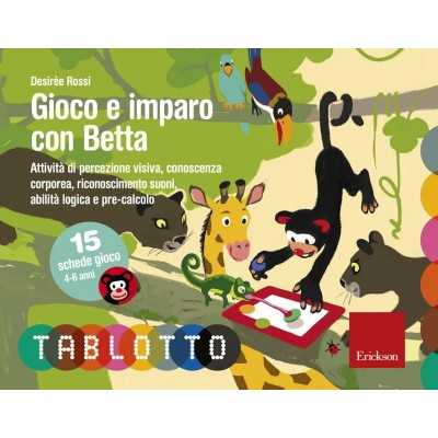 GIOCO E IMPARO CON BETTA gioco educativo ERICKSON con 15 schede IN ITALIANO età 4+ Erickson - 1