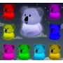 LAMPADA DA NOTTE in soft silicone KOALA cambia colore NIGHTLIGHT simply for kids Simply for Kids - 2