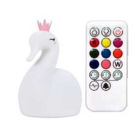 LAMPADA DA NOTTE in soft silicone CIGNO cambia colore NIGHTLIGHT simply for kids Simply for Kids - 1