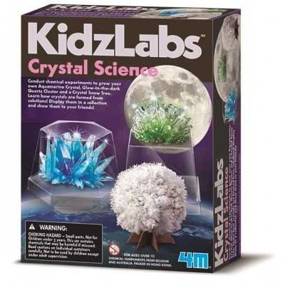 LA SCIENZA DEI CRISTALLI kit scientifico KIDZLABS set didattico 4M età 8+ 4M - 1