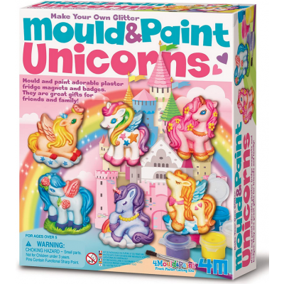 UNICORNI modella e dipingi MOULD & PAINT kit artistico 4M età 5+ 4M - 2
