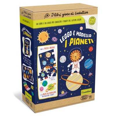 LEGGO E MODELLO I PIANETI ludattica LIBRO E GIOCO in italiano SPAZIO età 3+ LUDATTICA - 1
