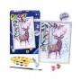 FESTIVE FRIENDS kit artistico CREART ravensburger CON GLITTER set 10 colori CON CORNICE età 9+ Ravensburger - 3