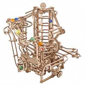 PISTA DA BIGLIE CON SCIVOLO A SPIRALE spiral host MARBLE RUN in legno UGEARS funzionante 266 PEZZI età 14+ Ugears - 1