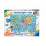 GIANT floor PUZZLE ravensburger ALLA SCOPERTA DEL MONDO mappa 125 PEZZI grandi 69 X 49 CM età 6+ Ravensburger - 1
