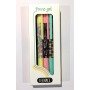 SET DI 3 PENNE GEL decorate TEENACE rosa arancione verde CON TAPPO seven SEVEN - 1