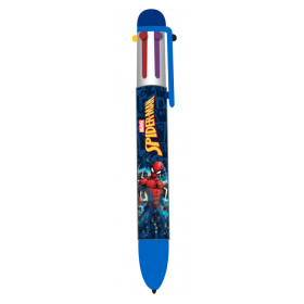 PENNA 6 COLORI marvel SPIDERMAN seven BLU non cancellabile SEVEN - 1