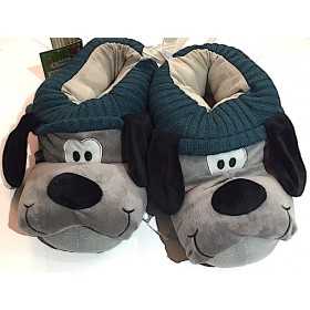 PANTOFOLE moppine CAGNOLINO ciabatte GRIGIO babbucce SJ GANG seven TAGLIA EUR 31 - 33 SEVEN - 1