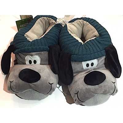 PANTOFOLE moppine CAGNOLINO ciabatte GRIGIO babbucce SJ GANG seven TAGLIA EUR 29 - 31 SEVEN - 1
