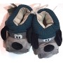 PANTOFOLE moppine CAGNOLINO ciabatte GRIGIO babbucce SJ GANG seven TAGLIA EUR 29 - 31 SEVEN - 2